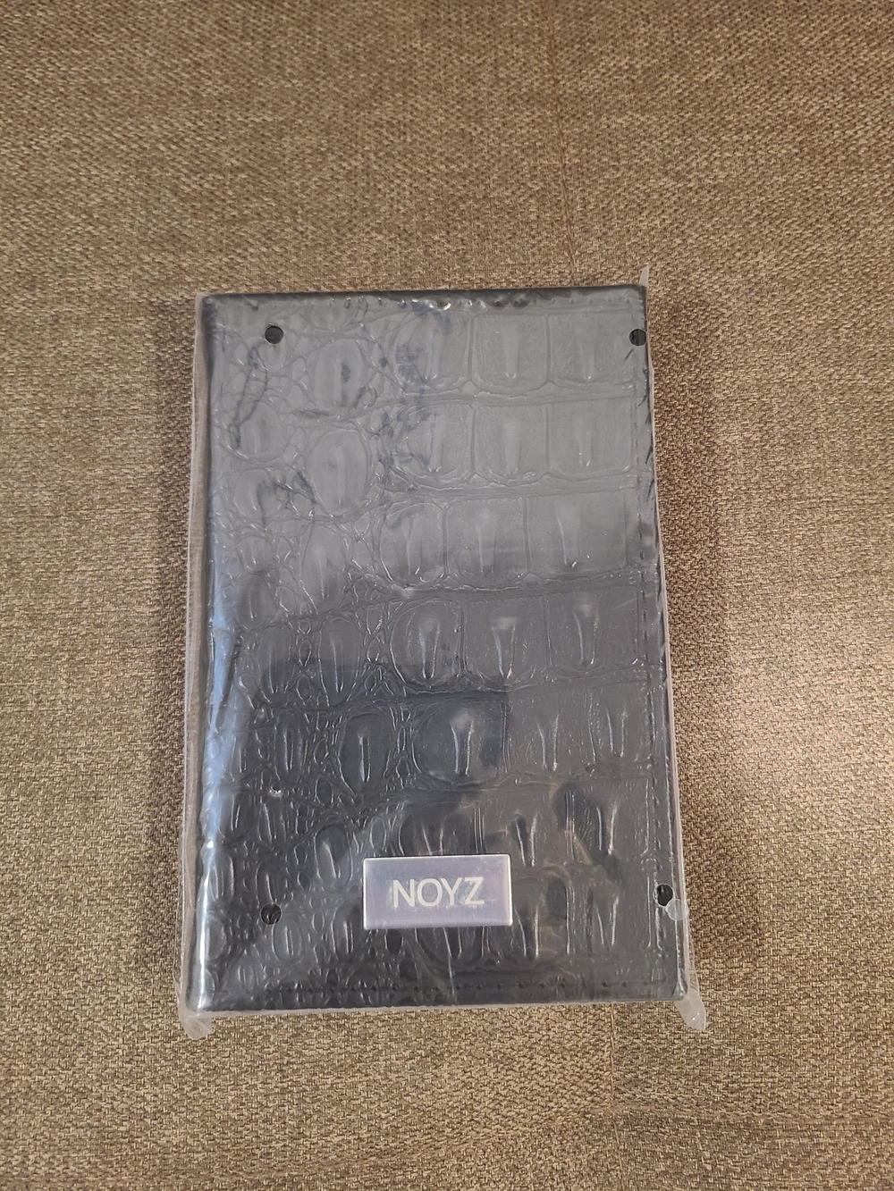 NOYZ Black Mini Crocodile Textured Journal Notebook